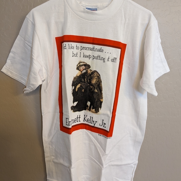 Emmett Kelly Jr. Collectible Clown T-Shirt NEVER USED Vintage - 1997 Medium🤡 - Picture 3 of 3